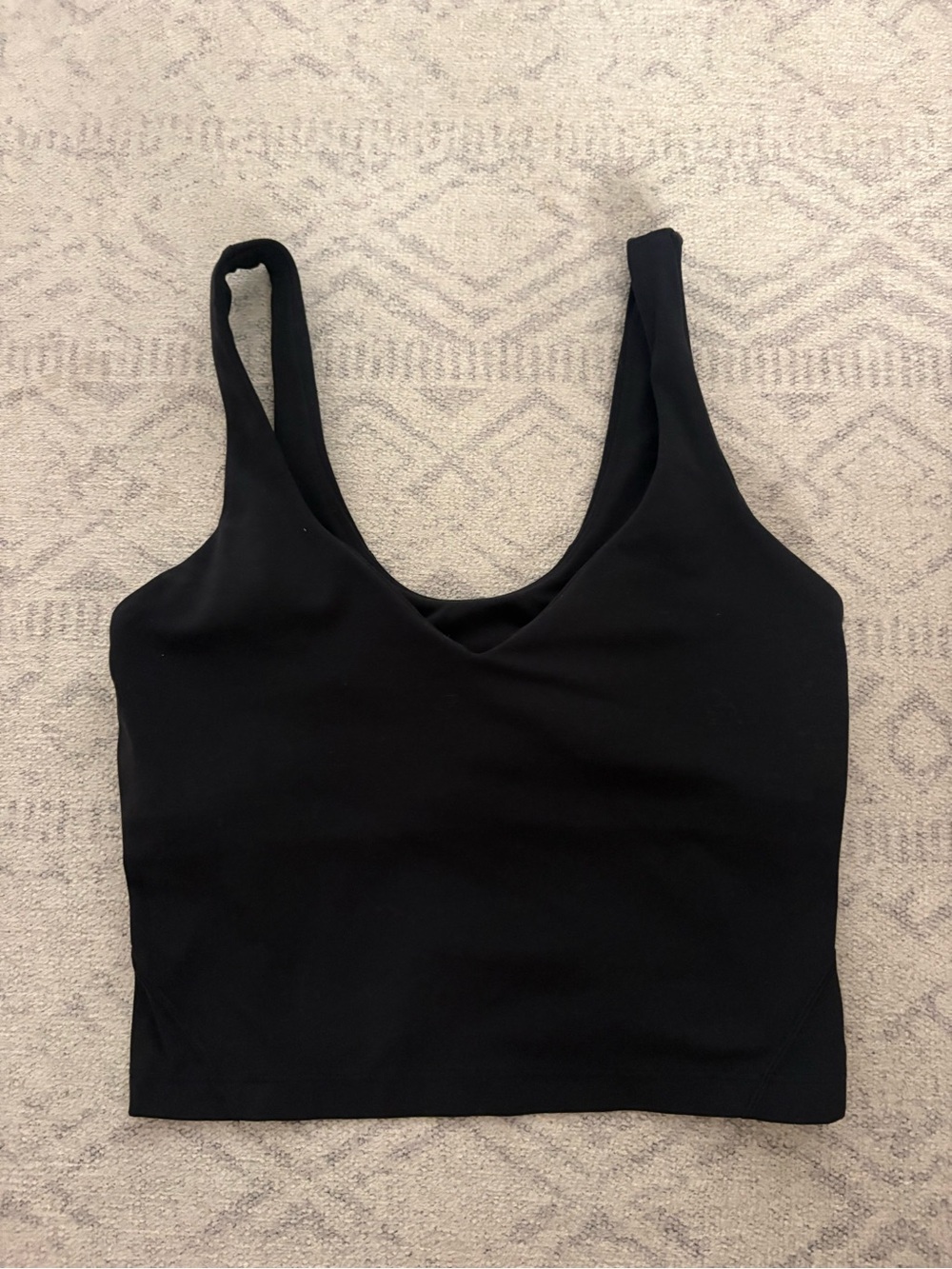 Lululemon black align cropped tank